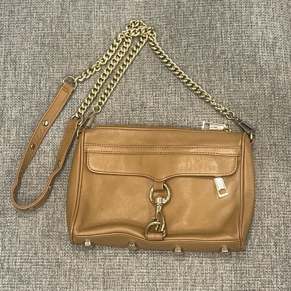 Rebecca Minkoff Mini M.A.C Crossbody Bag in Tan - Picture 2 of 7